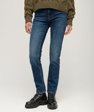 Jeans slim a vita media in Organic Cotton