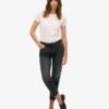 Jeans slim a vita media in Organic Cotton