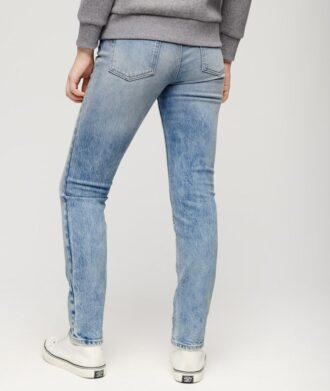 Jeans slim a vita media in Organic Cotton