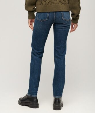 Jeans slim a vita media in Organic Cotton