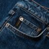 Jeans slim a vita media in Organic Cotton