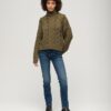 Jeans slim a vita media in Organic Cotton