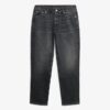 Jeans slim a vita media in Organic Cotton