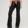 Jeans slim a zampa d’elefante Vintage in Organic Cotton