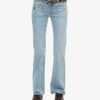 Jeans slim a zampa d’elefante Vintage in Organic Cotton