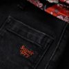 Jeans slim a zampa d’elefante Vintage in Organic Cotton