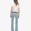 Jeans slim a zampa d’elefante Vintage in Organic Cotton