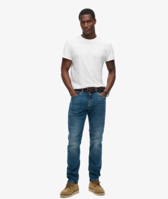 Jeans slim straight Vintage in Organic Cotton