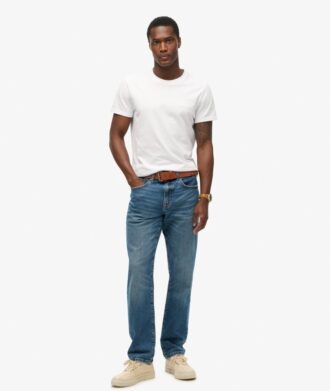 Jeans slim straight Vintage in Organic Cotton