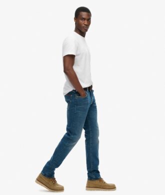 Jeans slim straight Vintage in Organic Cotton
