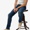 Jeans slim straight Vintage in Organic Cotton Jeans slim straight Vintage in Organic Cotton