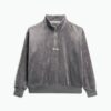 Maglia in velluto Country Club con mezza zip Maglia in velluto Country Club con mezza zip