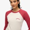 Maglietta a maniche lunghe con logo Essential a costine