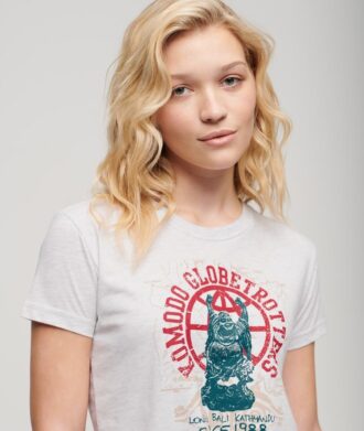 Maglietta aderente Superdry X Komodo Globetrotter