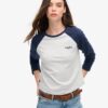 Maglietta da baseball a maniche lunghe con logo Essential