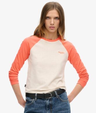 Maglietta da baseball a maniche lunghe con logo Essential
