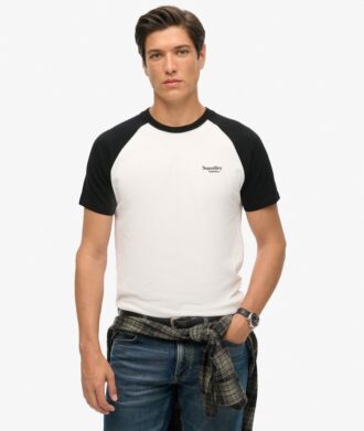 Maglietta da baseball con logo Essential in Organic Cotton