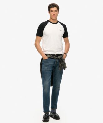 Maglietta da baseball con logo Essential in Organic Cotton