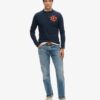 Maglietta Henley Vintage a maniche lunghe
