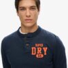 Maglietta Henley Vintage a maniche lunghe