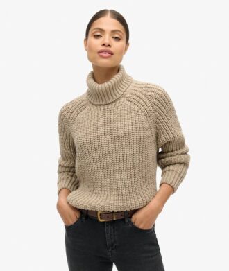 Maglione a collo alto con punto morbido