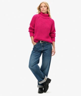 Maglione a collo alto con punto morbido