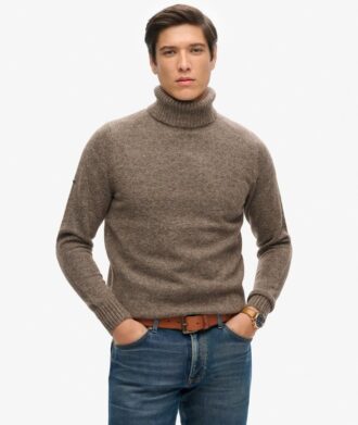 Maglione a collo alto in felpa