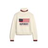 Maglione a collo alto in maglieria stile americano