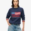 Maglione a girocollo in maglieria Americana Maglione a girocollo in maglieria Americana