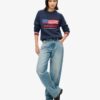 Maglione a girocollo in maglieria Americana Maglione a girocollo in maglieria Americana