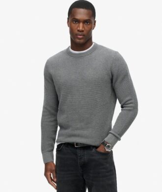 Maglione a girocollo in maglieria testurizzata