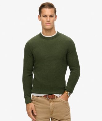 Maglione a girocollo in maglieria testurizzata