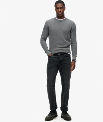 Maglione a girocollo in maglieria testurizzata