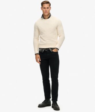 Maglione a girocollo in maglieria testurizzata