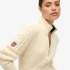 Maglione da rugby lavorato a maglia con mezza zip Maglione da rugby lavorato a maglia con mezza zip