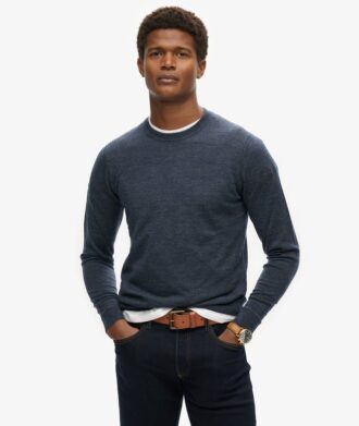 Maglione girocollo in lana merino