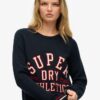 Maglione girocollo morbido con stampa grafica Maglione girocollo morbido con stampa grafica