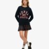 Maglione girocollo morbido con stampa grafica Maglione girocollo morbido con stampa grafica