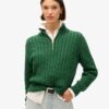 Maglione Henley da rugby lavorato a maglia