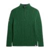 Maglione Henley da rugby lavorato a maglia