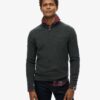 Maglione in lana merino con mezza zip Maglione in lana merino con mezza zip