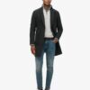Maglione in lana merino con mezza zip