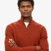 Maglione in lana merino con mezza zip Maglione in lana merino con mezza zip