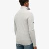 Maglione in lana merino con mezza zip