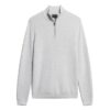 Maglione in lana merino con mezza zip
