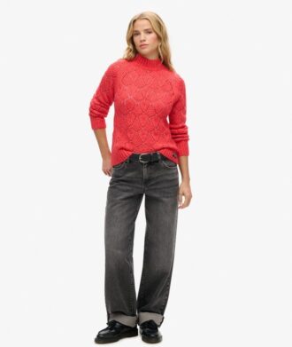 Maglione in maglia pointelle