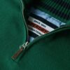 Maglione in maglieria classica di cotone con mezza zip Maglione in maglieria classica di cotone con mezza zip