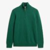 Maglione in maglieria classica di cotone con mezza zip Maglione in maglieria classica di cotone con mezza zip