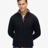 Maglione Jacob in maglieria con lavorazione a trecce e mezza zip Maglione Jacob in maglieria con lavorazione a trecce e mezza zip