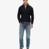 Maglione Jacob in maglieria con lavorazione a trecce e mezza zip Maglione Jacob in maglieria con lavorazione a trecce e mezza zip